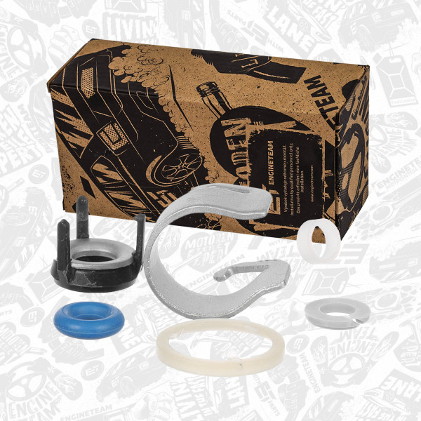 TM0059, Tetningsringsett, innsprøytningsdyse, Těsnění vstřikovače sada/1vál., ET ENGINETEAM, Audi A3/A4/A5/A6/TT Seat Alhambra Altea Exeo Leon Škoda-VW Octavia-II Octavia-III Superb-II Superb-III Volkswagen Amarok Eos Golf Multivan Passat Tiguan Transporter 1,8TSI 1,8TFSI 2,0TSI 2,0TFSI 2,0RS 2,0GTI CCZA CJSA CJSB CJSC CAWA CAWB CCTA CCTB, 06J998907B, 06J998907D