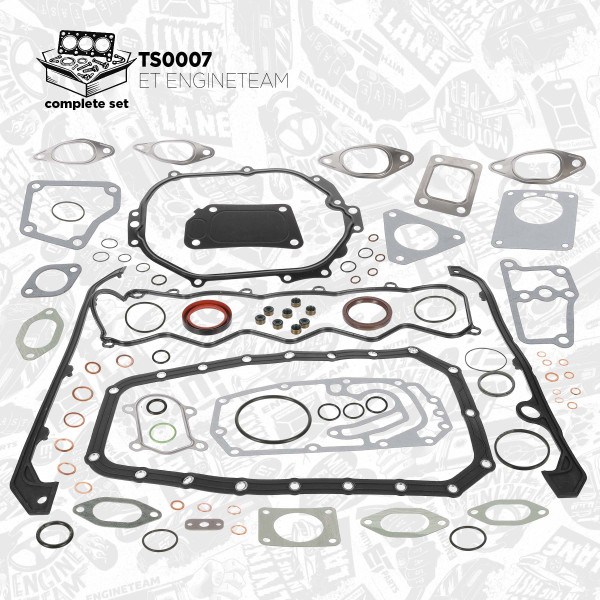 TS0007, Pakningsett komplett, motor, Těsnění-full set/bez TH, ET ENGINETEAM, Citroen Jumper, Fiat Ducato, Iveco Daily 2,8HDi/JTD 8140 1999+, 500366171, 500366511, 198.820, 891920