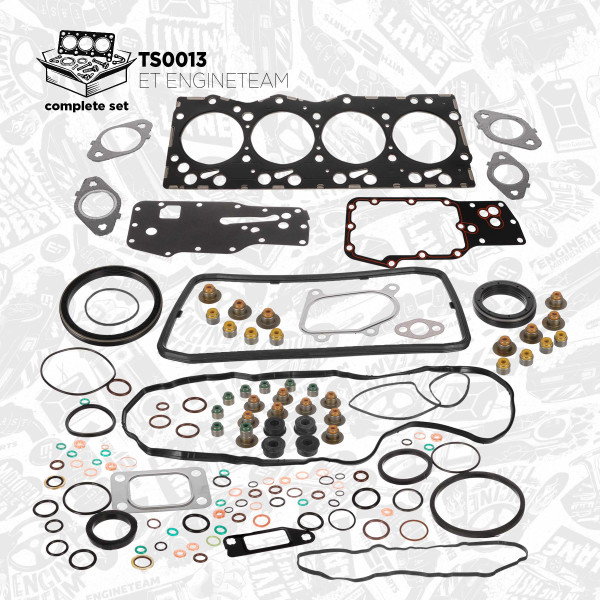 TS0013, Pakningsett komplett, motor, Těsnění-full set/F4AE, ET ENGINETEAM, 2992639, 2992640, 2992362, 2992498