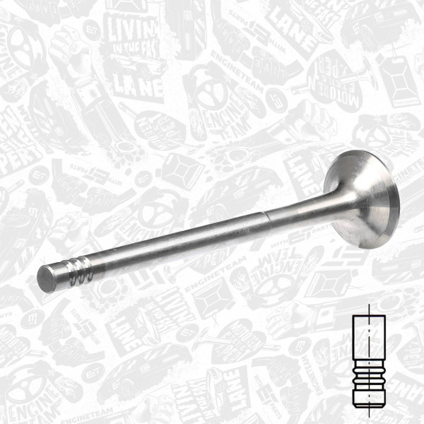 VE0019, Utløpsventil, Ventil výfuk.EX (1) 2,0i.e., ET ENGINETEAM, 60812981, 7735899, 171003, R4739/BMCR, V91932, 560016