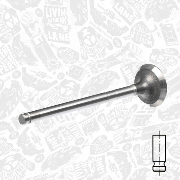VE0022, Utløpsventil, Ventil výfuk.EX (1) 1,6i 16V, ET ENGINETEAM, 948M6505A2A, 1023591, 105-35514, 50004684, R4789/RCR, V91991
