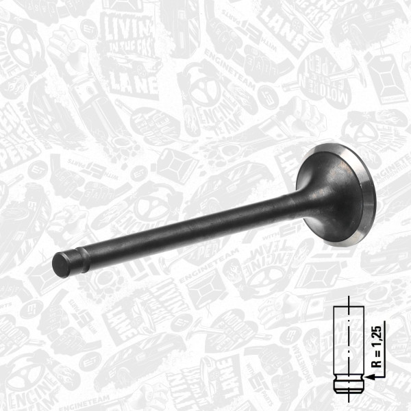 VE0041, Utløpsventil, Ventil výfuk.EX (1) 0,6/07i, ET ENGINETEAM, Smart Cabrio/City-Coupe/Roadster/Fortwo 0,6/0,7i M 160 1998-2007, 1600500027, 001VA30905000, 261105, R6039/RNT, V94804