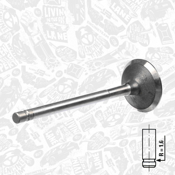 VE0080, Utløpsventil, Ventil výfuk.EX (1) 1,4i.e.12V, ET ENGINETEAM, 46413334, 60674496, 171034, R4779/RCR, V91928