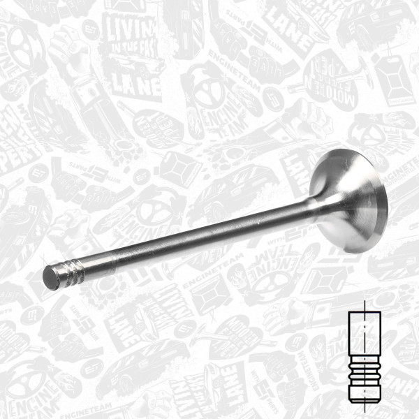 VE0094, Utløpsventil, Ventil výfuk.EX (1) 2,0DTI 16V, ET ENGINETEAM, 4772414, 642208, 90502326, 642211, 90502323, 290003, 50009005, R4885/BMARCR, V94098, V94356