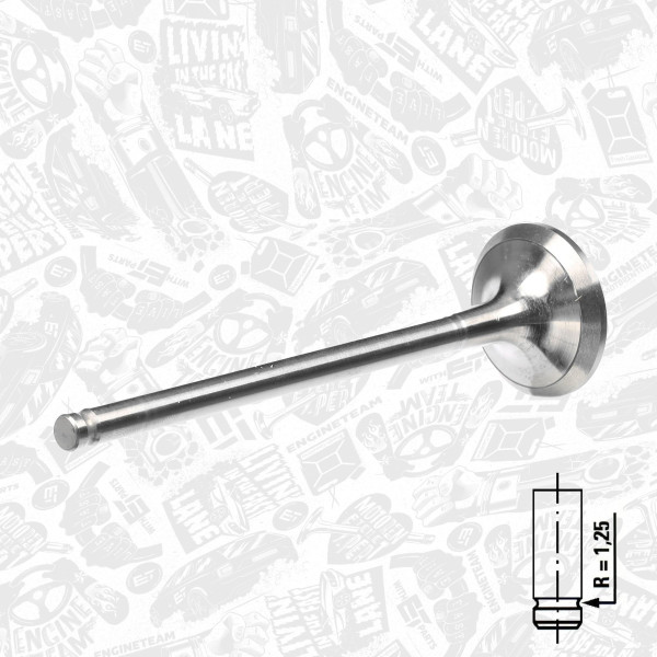 VE0102, Utløpsventil, Ventil výfuk.EX (1) 1,8i 16V, ET ENGINETEAM, Citroen Xantia/Xsara, Peugeot 306/406 1,8i LFY (XU7JP4) 1995-2003, 0949.92, 0949A6, 9629861180, 533033, R6111/RCR, V94176