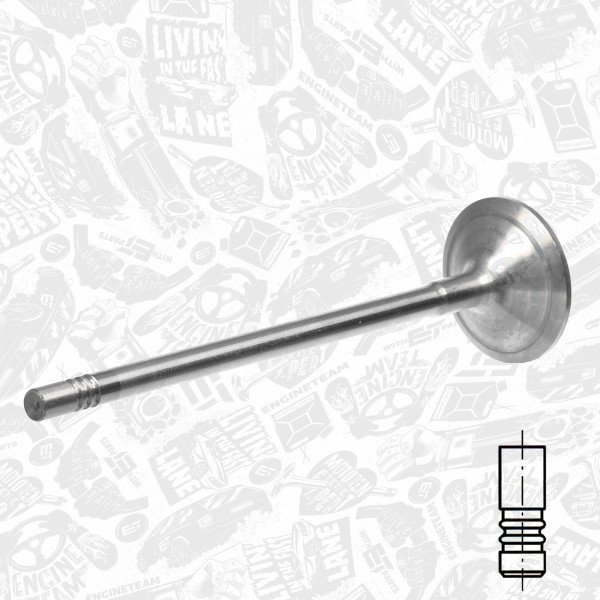 VE0158, Utløpsventil, Ventil výfuk.EX (1) 3,0CNG, ET ENGINETEAM, Fiat Ducato Bus/Box, Iveco Daily IV 3,0CNG F1CE0441A 2007+, 5801687581, 150220, R6877/BMARCR, 826960