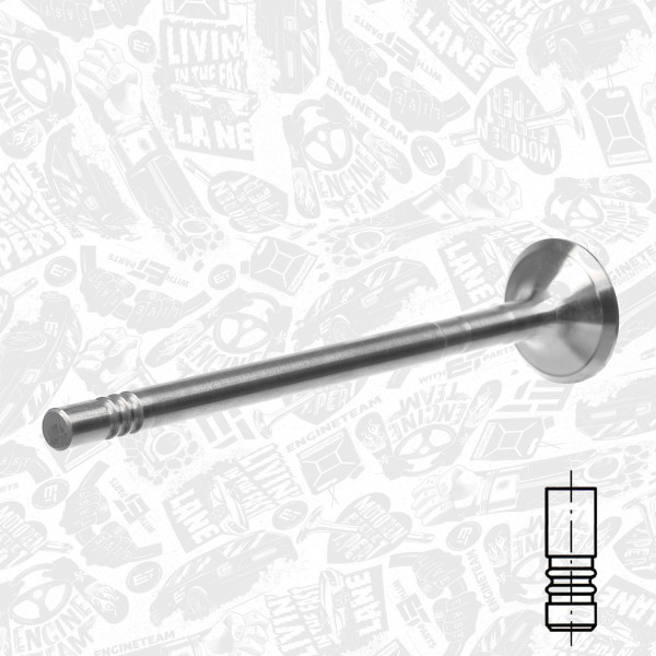 VE0162, Utløpsventil, Ventil výfuk.EX (1) 4HV/4HU, ET ENGINETEAM, Citroen Fiat Ford Peugeot 2,2D/HDi/TDCi 4HU/4HV PUMA 2004+, 0949.E3, 9660640080, 9675709680, 031VA31675000, 539035, 826390, R6509/RCR, V98029