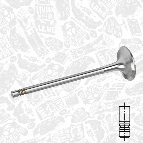 VE0166, Utløpsventil, Ventil výfuk.EX (1) BMW Mini B47 D20 A /bimetal, ET ENGINETEAM, BMW MINI 3 4 X3 X5 Countryman Clubman Paceman 116 d 120 d 320 d B47 D20 A 2010+, 11347797712, 11347812615, 11348511622, 081VA31399000, 111215, 827370, V95041