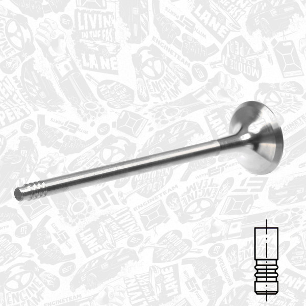 VE0175, Utløpsventil, Ventil výfuk.EX (1) N20, ET ENGINETEAM, BMW 1 135i xDrive 2 220 i  3 335 i Grand Turismo 3 Touring 4 xDrive 5 6Grand Coupe Z4 X6 N20 B20 A 2010+, 11347583780, 11347598273, 111225