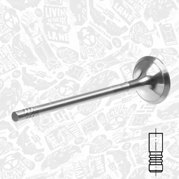 VE0185, Utløpsventil, Ventil výfuk.EX (1) BMW Mini B47 D20 A, ET ENGINETEAM, BMW MINI 3 4 X3 X5 Countryman Clubman Paceman 116 d 120 d 320 d B47 D20 A 2010+, 11347797712, 11347812615, 11348511622