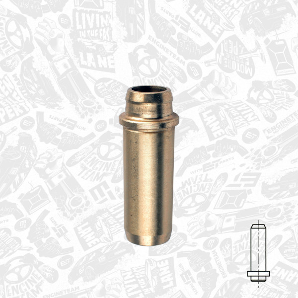 VG0006, Ventilføring, Vodítko vent.IN/EX (1) 8mm, ET ENGINETEAM, 056103419A, 1257613-8, 1005252, 50004140, 81-3310, G2664, VAG92061B