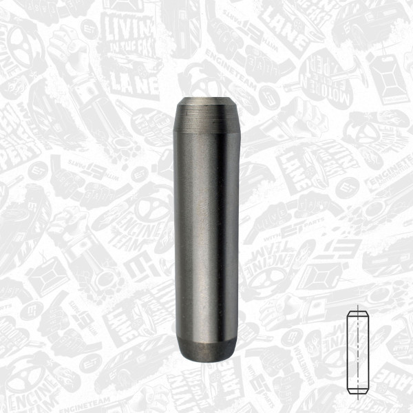 VG0030, Ventilføring, Vodítko vent.IN/EX (1), ET ENGINETEAM, Ford Peugeot 2,1/2,3/2,5D 1968-1987, 0220.16, 81-5303, G2558, VAG92179