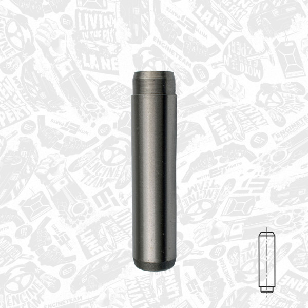 VG0031, Ventilføring, Vodítko vent.IN/EX (1), ET ENGINETEAM, Citroen Fiat Iveco Peugeot Renault 2,5/2,8HDi/D/TDI 1978+, 4749395, 610960, 81-17116, G2713, VAG92193