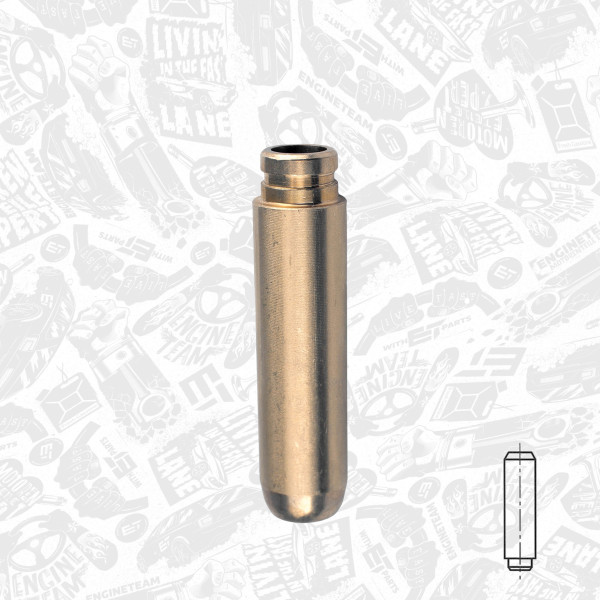 VG0033, Ventilføring, Vodítko vent., ET ENGINETEAM, Dacia Logan, Renault Clio/Megane 1,4/1,6i 1985+, G3470