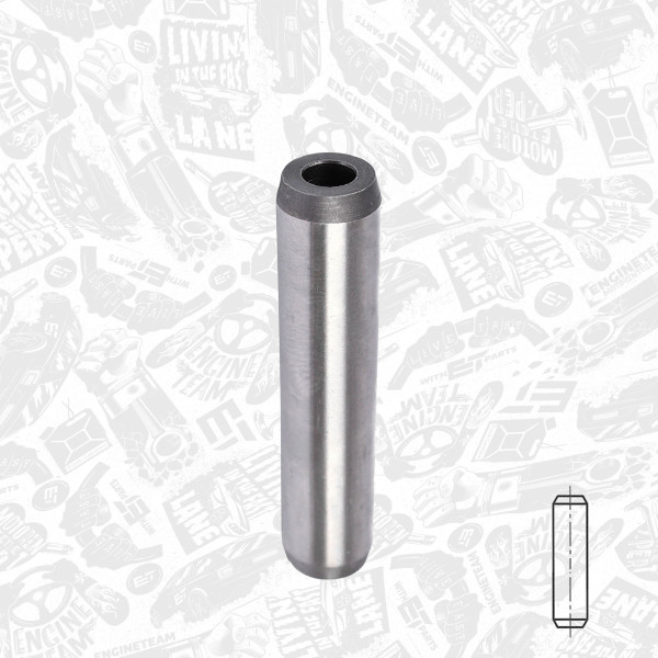 VG0044, Ventilføring, Vodítko vent.IN/EX (1), ET ENGINETEAM, Alfa Romeo Fiat Opel Lancia 159 Doblo Delta 1,6D 198 A2000 198 A3000 2007+, 55210015, 81-4220, G11481, G11482, GS11481