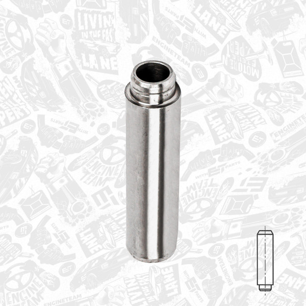 VG0045, Ventilføring, Vodítko vent.IN/EX (1), ET ENGINETEAM, Mercedes-Benz Neoplan Setra Actros Axor Citaro Skyliner Series 400 TopClass, 5410531230, 001FX30435000, 010122500000, 20080350050, 610260, 81-16103, G11300, VAG96134