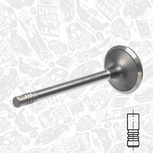 VI0010, Innløpsventil, Ventil sací IN (1) 2,5D/Di, ET ENGINETEAM, Ford Transit 2,5D/DI 1983-2000, 894F6507A1B, 1050570, 105-35508, R4631/RCR, V91160