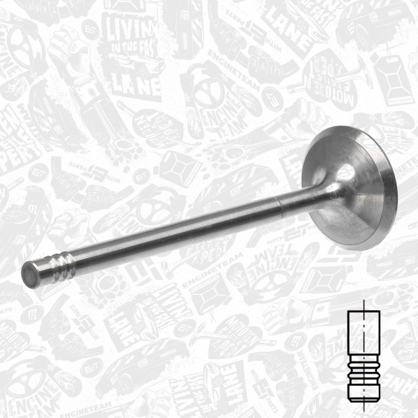 VI0013, Innløpsventil, Ventil sací IN (1) 1,8i 16V, ET ENGINETEAM, Alfa Romeo Fiat Lancia 1,6/1,8/2,0i 1994-2010, 60811153, 7766564, 171006, R4728/SCR, V91933, R7003/SARCR