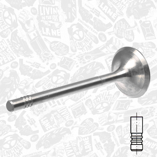 VI0015, Innløpsventil, Ventil sací IN (1) 1,9TD, ET ENGINETEAM, Fiat Bravo/Marea/Punto 1,9TD 1996-2009, 46527855, 7798620, 171013, 820680, R4740/BMCR, V91937