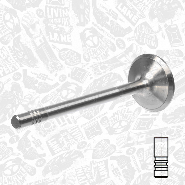 VI0024, Innløpsventil, Ventil sací IN (1) 1,9JTD, ET ENGINETEAM, Alfa Romeo Fiat Opel 1,9JTD/CDTI 1996+, 46478834, 46527855, 641073, 46750859, 55193126, 641083, 60814605, 171046, R4941/BMCR, V94064, V94470