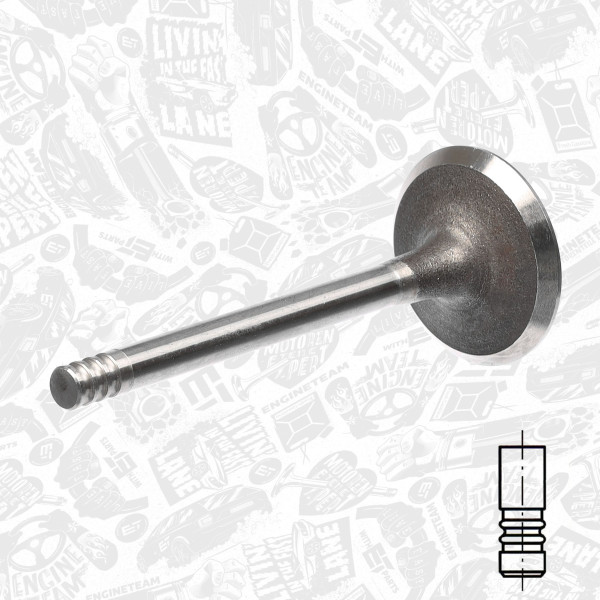 VI0036, Innløpsventil, Ventil sací IN (1) 1,9TDI, ET ENGINETEAM, 038109601B, 1100679, 029VE30914000, 331033, R6128/S, V94147