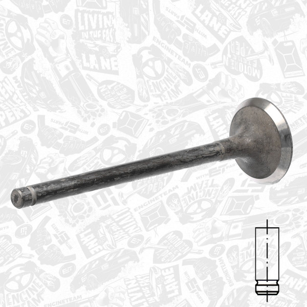 VI0037, Innløpsventil, Ventil sací IN (1) 1,7DTI 16V, ET ENGINETEAM, Opel Astra G/H/Corsa C 1,7DTI/CDTI 2000+, 14711-PLZ-D00, 641025, 97185860, 291030, R6136/RNT, V94426