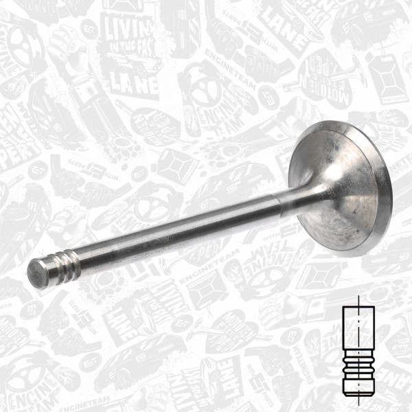 VI0040, Innløpsventil, Ventil sací IN (1) 1,8DI, ET ENGINETEAM, Ford Fiesta/Focus 1,8DI/TDCi 1998-2012, 1113197, XS4Q6507AB, 181014, R6143/SCR, V94347, V94695