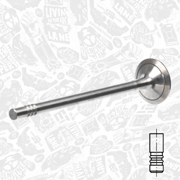 VI0041, Innløpsventil, Ventil sací IN (1) 2,0TDCi 16V, ET ENGINETEAM, Ford Mondeo/Transit 2,0/2,2/2,4TDC 1998-2014, 1121333, 013VE31276000, 181018, R6145/SCR, V94378