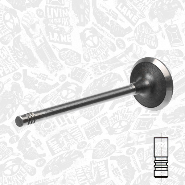 VI0044, Innløpsventil, Ventil sací IN (1) 2,2HDI 16V, ET ENGINETEAM, Citroen Fiat Ford Peugeot 2,0/2,2HDi/TDCi, 0948.A3, 8653745, 9627184380, 181104, R6163/SCR, V94490, 531021