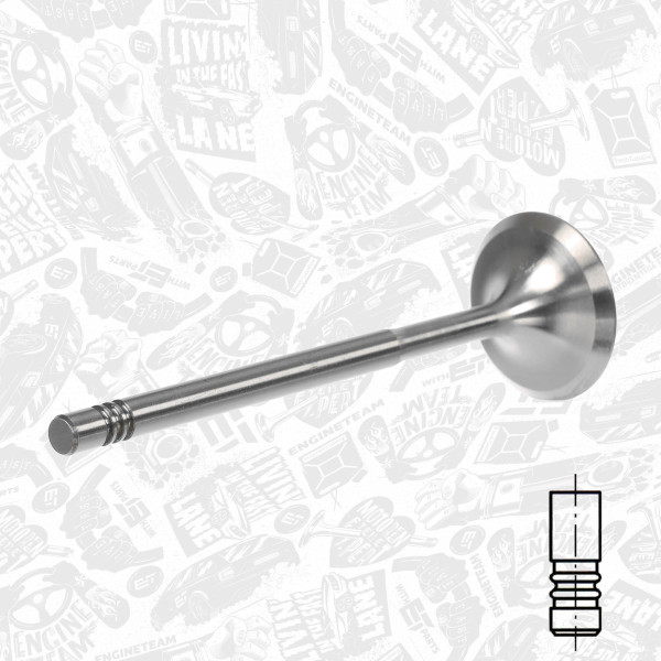 VI0049, Innløpsventil, Ventil sací IN (1) 1,6FSI 16V, ET ENGINETEAM, 036109601AD, 029VE30528000, 39522, R6205/S, V94116, R6013/S, V94647