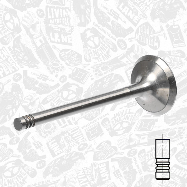 VI0056, Innløpsventil, Ventil sací IN (1) 2,0TDI 16V, ET ENGINETEAM, Skoda VW Audi Seat 2,0TDI 2003+, 03G109601A, 331119, R6353/S, V98007