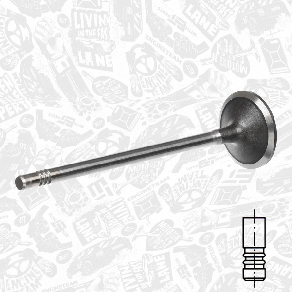 VI0057, Innløpsventil, Ventil sací IN (1) F1CE, ET ENGINETEAM, 504072531, 504238926, MK667080, QC000162, 150160, 171115, R6368/SCR, V98042, 827100