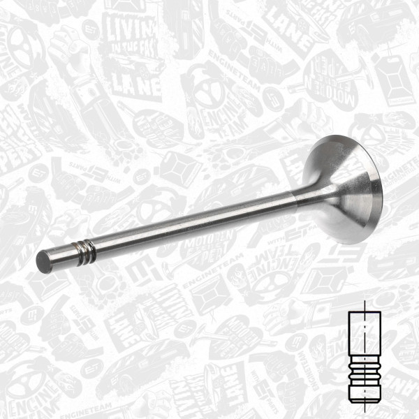 VI0063, Innløpsventil, Ventil sací IN (1) 2,0TDI 16V, ET ENGINETEAM, Skoda VW Audi Seat 2,0TDI 2003+, 03L109601, 029VE31992000, 331131, 820615, R6564/S