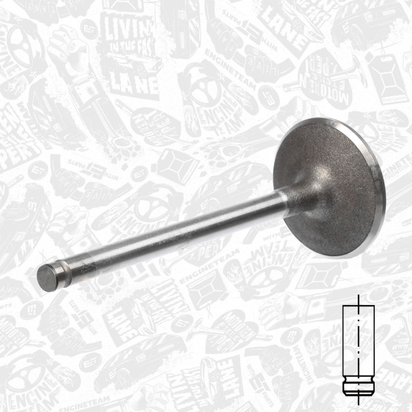 VI0064, Innløpsventil, Ventil sací IN (1) 1,4i 8V, ET ENGINETEAM, Daewoo Lanos 1,4/1,5i A14SMS/A15DMS/A15SMS 1997+, 96182934, R6094/SCR, V94636