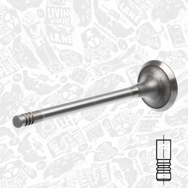 VI0077, Innløpsventil, Ventil sací IN (1) 1,6i 16V, ET ENGINETEAM, Ford Escort/Focus/Mondeo 1,6i 1992-2008, 928M6507E2A, 1041830, 013VE30542000, 105-35549, 50004685, R4996/SCR, V94072