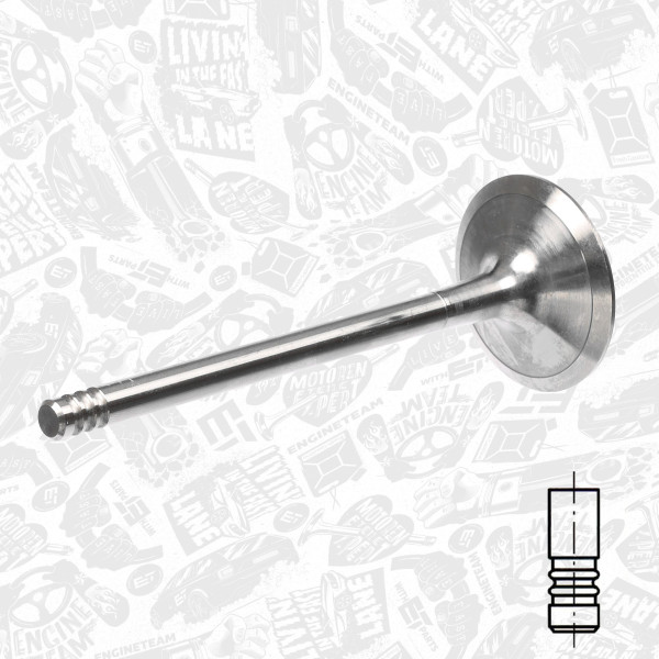 VI0095, Innløpsventil, Ventil sací IN (1) 1,6i, ET ENGINETEAM, Citroen Xsara, Peugeot 106/306 1,6i NFZ/NFY 1996-2003, 0948.65, 96183535, 0948.73, 96101886, 537505, R4881/S, V94155