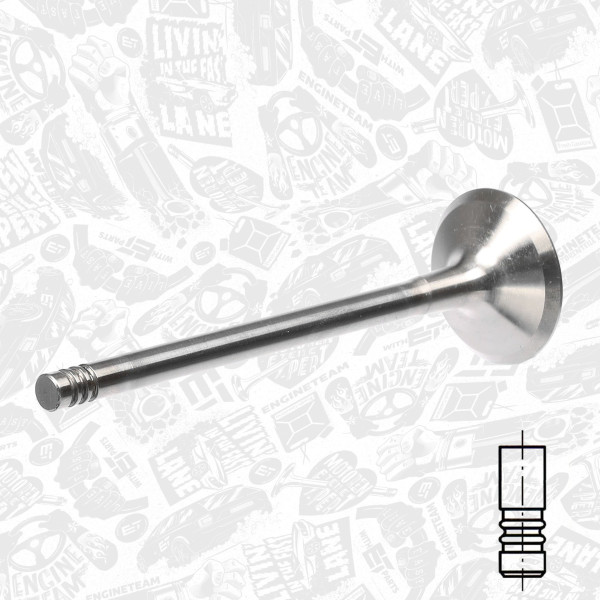 VI0096, Innløpsventil, Ventil sací IN (1) 2,0DTI 16 V, ET ENGINETEAM, 4772380, 642165, 90502319, 642168, 90502316, 290002, R4884/BMCR, V94097, V94355