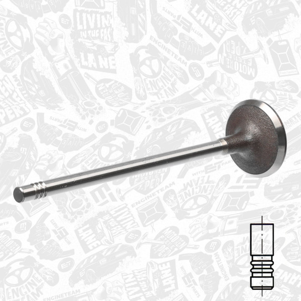 VI0115, Innløpsventil, Ventil sací IN (1) 2,2DTI 16V, ET ENGINETEAM, Nissan Interstar Primastar Opel Movano Vivaro Renault Espace Grand-Espace Laguna Master Trafic Vel-Satis G9U*/G9T* 2,5dCI/2,5DTI 2000+, 13201-00QAD, 4506083, 7701472669, 539020, R6237/S, V94513