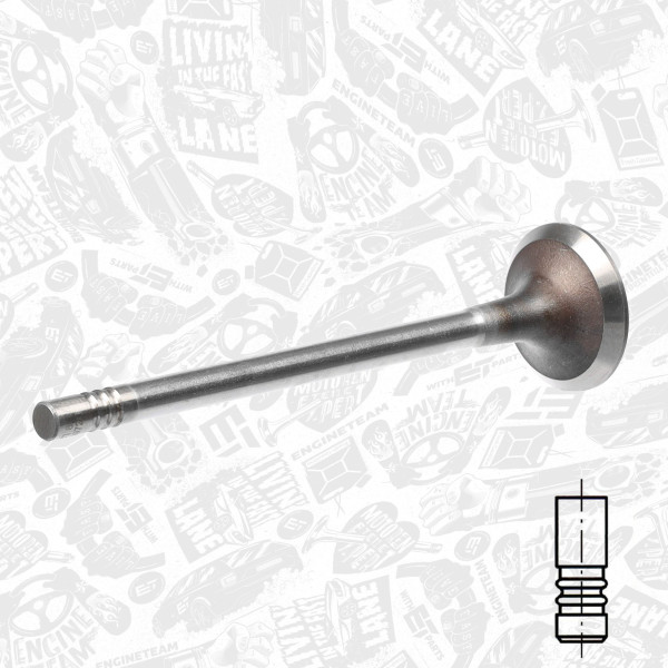 VI0121, Innløpsventil, Ventil sací IN (1) 1,4HDI 16V, ET ENGINETEAM, Citroen C3 1,4HDi 8HY (DV4TED4) 2002-2010, 0948.C4, 12911-73J00, R6395/SCR, V94603