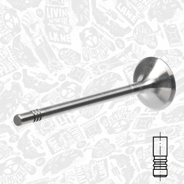 VI0123, Innløpsventil, Ventil sací IN (1) OM 642., ET ENGINETEAM, 6420530401, MN960088, 001VE31378000, 261126, R6473/SCR, V98071, V98085