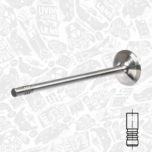 VI0128, Innløpsventil, Ventil sací IN (1), ET ENGINETEAM, MAN TGA/TGS D 2066/2676 2004+, 51.04101.0545, 51.04101.0571, 51.04101.0574, 020520206600, 20940228763, 227VE30954000, 25306, 822260, R6576/BMCR, V95034