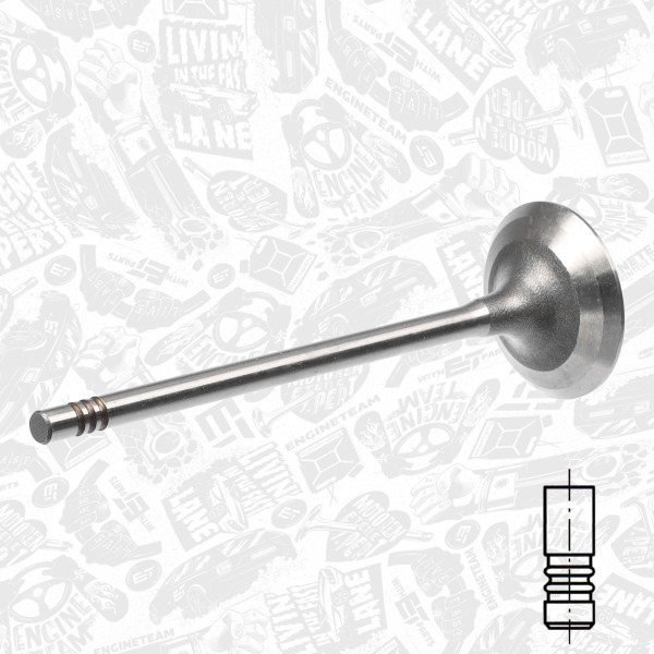 VI0138, Innløpsventil, Ventil sací IN (1) 1,4i 16V, ET ENGINETEAM, Citroen Berlingo/C3/C4/C5, Peugeot 207/308 1,4/1,6VTi 2007+, 0948.F9, 11347533884, 753388480, 039VE31926000, 539032, R6712/S, V95035