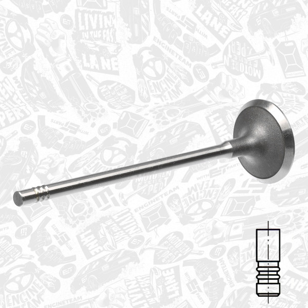 VI0152, Innløpsventil, Ventil sací IN (1) 1,6i 16V, ET ENGINETEAM, Mini Peugeot 207/308 1,6i 2006+, 0948.E8, 11347534508, 11347587470, 539030, R6663/S, V95037
