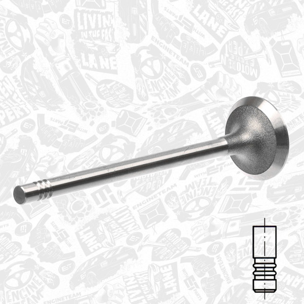 VI0154, Innløpsventil, Ventil sací IN (1) 2,0dCi 16V, ET ENGINETEAM, Nissan Opel Renault 2,0dCi/CDTI 2005+, 13201-00Q0A, 4431242, 7701476596, 93161682, 539024, R6574/S, V95001, VL186100