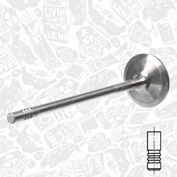 VI0155, Innløpsventil, Ventil sací IN (1) D 0834/0836, ET ENGINETEAM, MAN Truck Bus TGA/TGL/TGM Hocl Lion’s City Lion's Classic Neoplan Optare Otokar D0834LF* D0834LFL* D0834LOH* D0836LFL* D0836LOH* Euro 3/4/5/6 2002+, 51.041.010.515, 51.041.010.516, 51.041.010.537, 020520083000, 227VE30958000, 25304, 826400, V95029