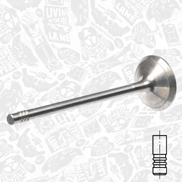 VI0160, Innløpsventil, Ventil sací IN (1), ET ENGINETEAM, Volvo S60/S70/S80/V70 2,4i  1997+, 1369828, 9454607, R6298/SCR, V95049