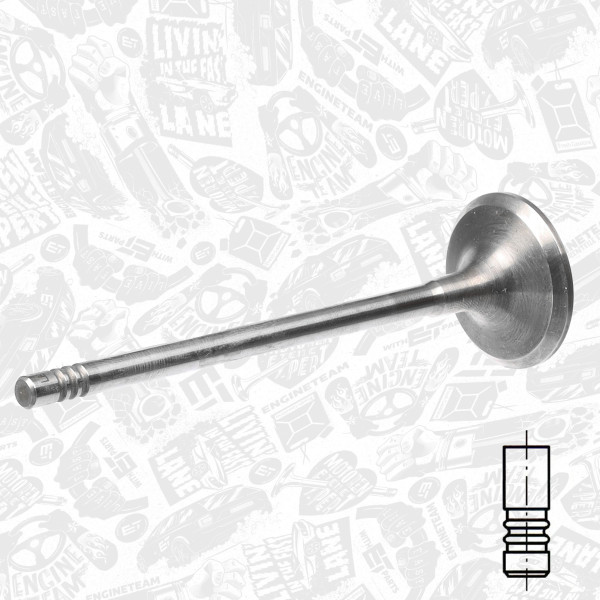 VI0169, Innløpsventil, Ventil sací IN (1) 2,0D, ET ENGINETEAM, BMW MINI 3 4 X3 X5 Countryman Clubman Paceman 116 d 120 d 320 d B47 D20 A 2010+, 11127797711, 081VE31398000, 111216, 827360, R6620/SCR, V95040