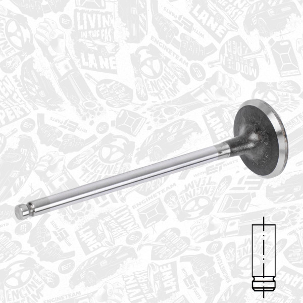 VI0173, Innløpsventil, Ventil sací IN (1) 1,2THP, ET ENGINETEAM, Citroen Peugeot C4 Picasso Grand Picasso 308 3008 5008 HNS (EB2ADTS) 1,2 THP 2014+, 9801960980, 539042, R6936/SCR