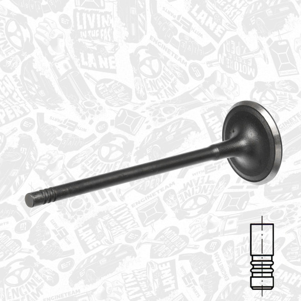 VI0181, Innløpsventil, Ventil sací IN (1) 1,6i EcoBoost, ET ENGINETEAM, Ford B-Max C-Max Grand-C-Max Fiesta Focus Galaxy Kuga Mondeo S-Max Volvo S60 S80 V40 V60 V70 1,6Ti 1,6EcoBoost 1,6TDCi IQDA IQDB IQDC IQJA IQJB IQJC IQJE JQDA JQDB JQMA JQMB JTBA JTBB JTDA JTDB JTJA JTJB JTJC JTMA JTWA JTWB M8DA M8DB M8MA M8MB M9DA , 1755220, 31422384, 1800892, R6916/SNT