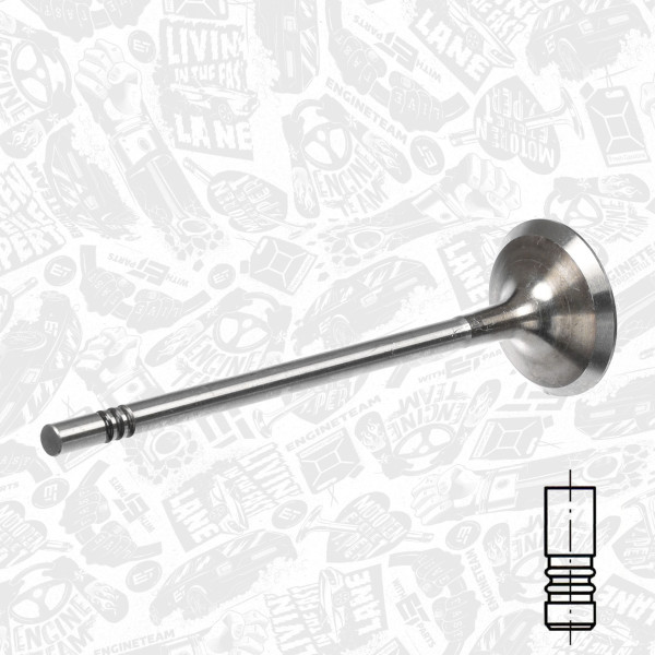 VI0183, Innløpsventil, Ventil sací IN (1) 2,0 TDI, ET ENGINETEAM, Audi Seat Skoda VW Cupra Formentor Q2 Leon Ateca Octavia Karoq California Crafter Golf Multivan Transporter DTTA DTTC 2,0 TDI 2019+, 04L109601H